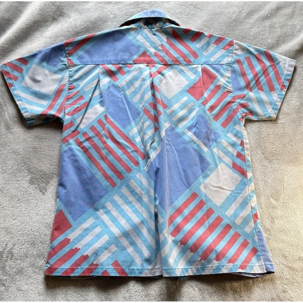 1990 Dune Road  Cotton Size S Boys Or Girls Geometric Vintage Button Up‎ Kids